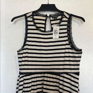 Torrid Black and Ivory Striped Dress